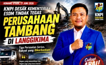 KNPI Desak Kementrian ESDM Tindak Tegas Perusahaan Tambang di Langgikima: Jalan Rusak, Tenaga Kerja Lokal Tersisih, Pengusaha Lokal Dimarginalkan