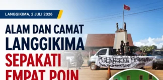 Massa Aksi ALAM dan Camat Langgikima Sepakati Empat Poin Hasil Pertemuan, Perusahaan Diberi Waktu 3×24 Jam Perbaiki Jalan