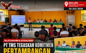 PT TMS Tegaskan Komitmen Pertambangan Berkelanjutan dalam Silaturahmi Bersama Masyarakat Langgikima